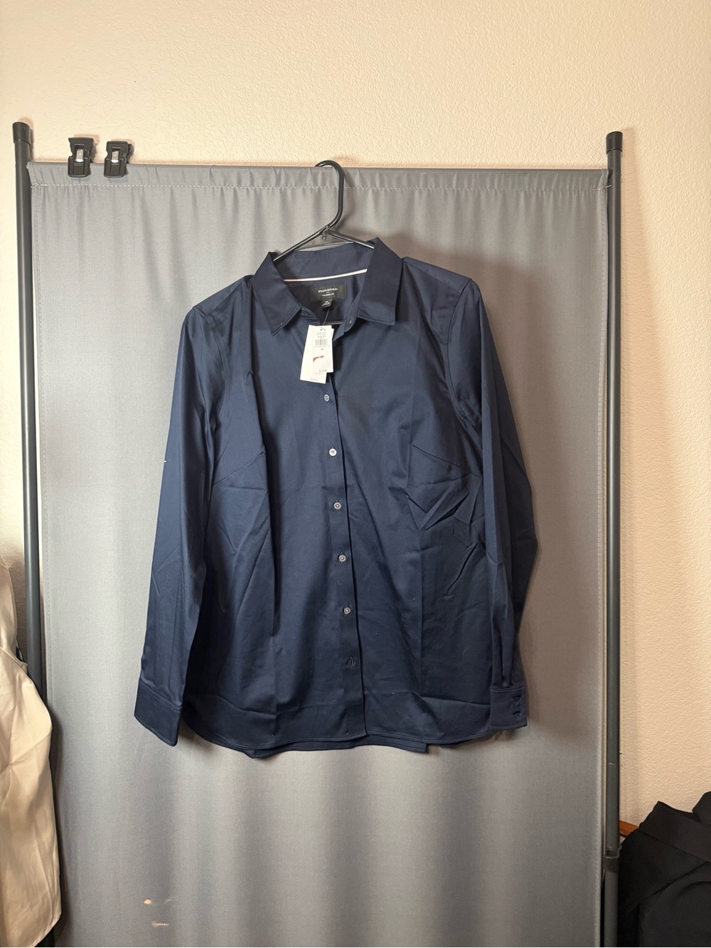 Banana Republic Factory Navy Lightweight Button-Up Shirt Jacket